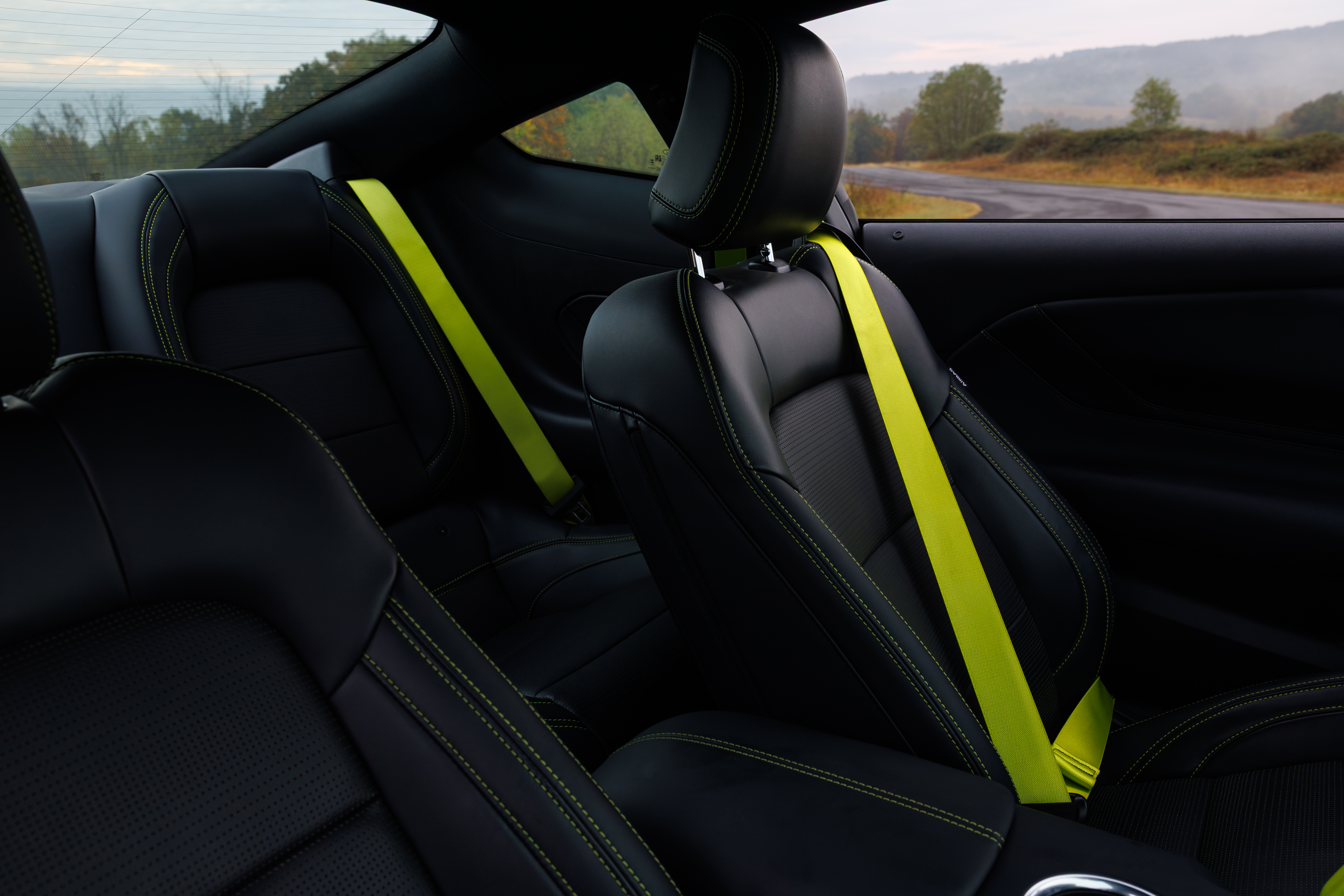 Optional RTR package available on 2026 Ford Mustang EcoBoost fastback.Preproduction model shown. Available late spring 2026. 